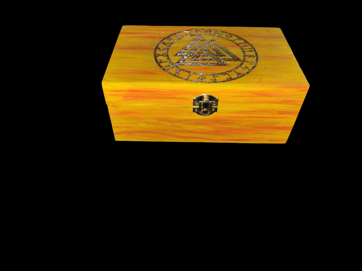 Decorated Wood Box 8in x 5 in